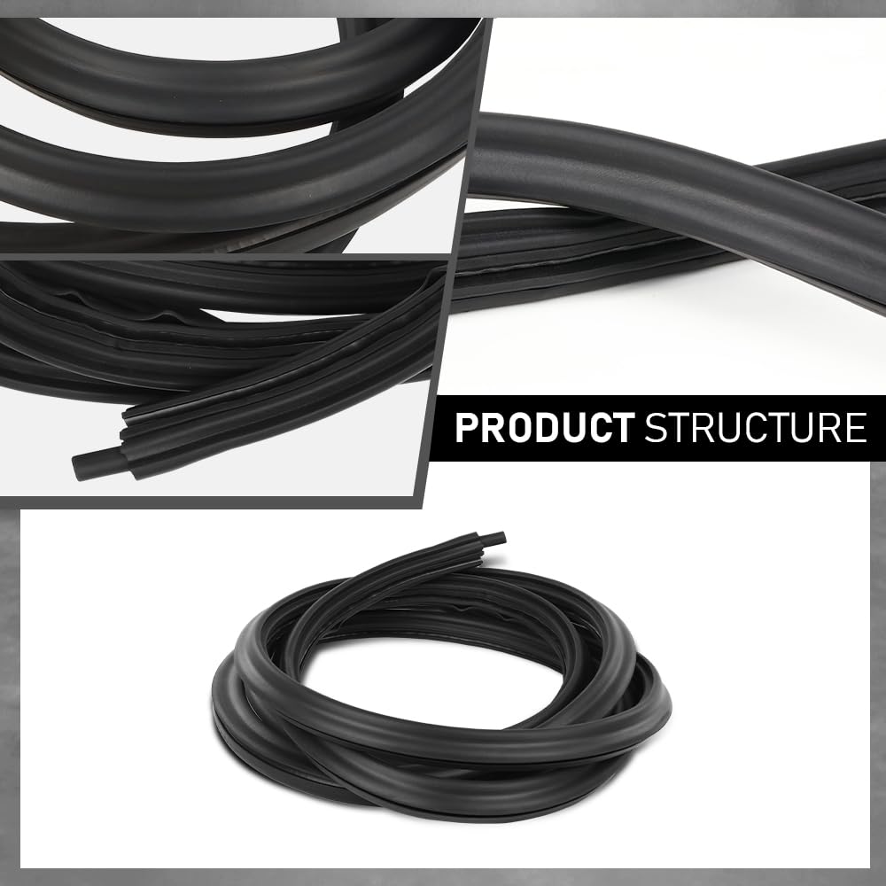 G-PLUS Front Door Weatherstrip Seal LH or RH Side Compatible with Chevy Silverado 1500 2007-2013,Fit Chevy Silverado 2500HD 3500HD 2007-2014,Fit GMC Sierra 1500 2500HD 3500HD 2007-2014