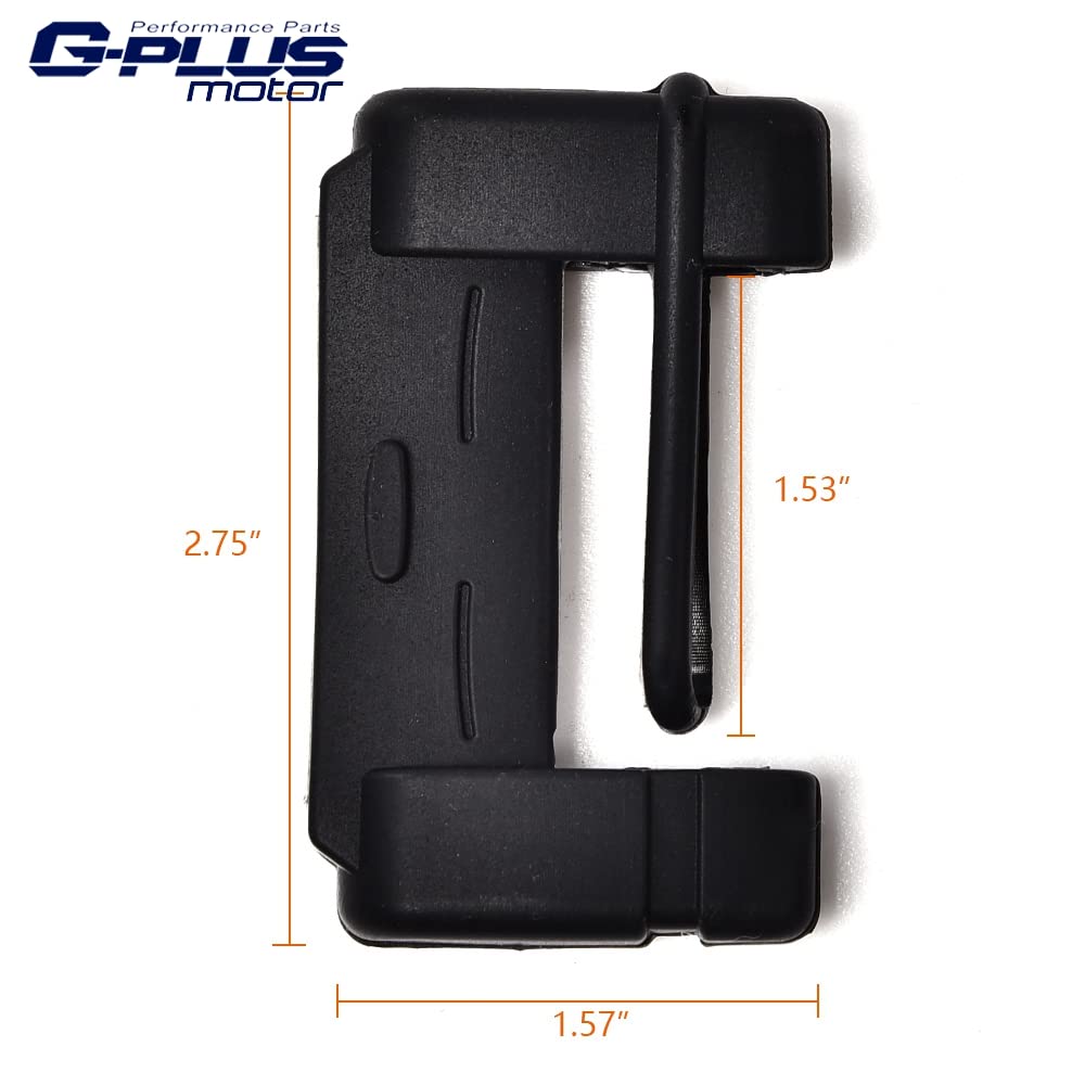 G-PLUS Universal Seat Belt Buckle Cover Replacement For Auto Car Seat Belt Buckle Clip Protector Trim Silicone Safety Accessories (Black)