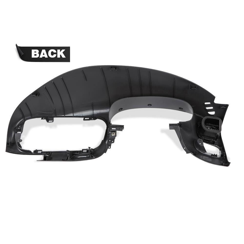 G-PLUS Dash Pad Bezel Graphite & Center Dash Radio Bezel Fit Ford F150 / Ford Expedition 1997-2003 Gray