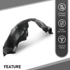 G-PLUS Fender Liner Front Right Compatible with Chevy Camaro 2014-2015 Black 1Pc 22829468, GM1249251