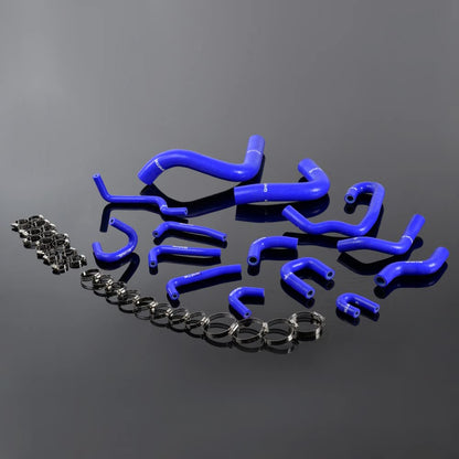 G-PLUS Silicone Radiator Hose Kit Clamps Compatible With 1990-1995 91 92 93 94 Toyota Pickup 3.0L V6 Blue