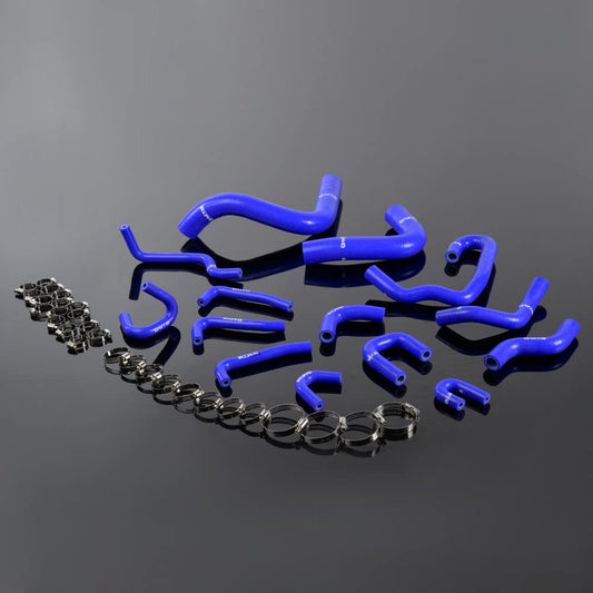 G-PLUS Silicone Radiator Hose Kit Clamps Compatible With 1990-1995 91 92 93 94 Toyota Pickup 3.0L V6 Blue