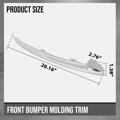 G-PLUS Front Bumper Molding Trim Cover Right & Left Compatible with Volvo XC60 2022 2023 2024 32227905, 32227906 Silver