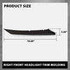 G-PLUS Front Right Headlight Trim Molding, Compatible with Toyota Camry SE XSE 2018-2024, Gloss Black, 5271206100, 5271233030