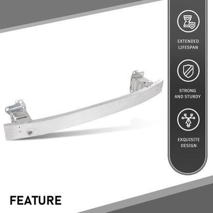 G-PLUS Front Bumper Reinforcement Beam, Compatible with Audi A8 S8 2011-2018, Aluminum Silvery, 4H0807109C, 4H0807109B