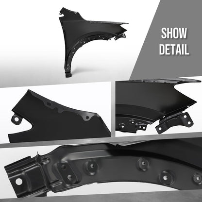 G-PLUS Front Left Driver Side Fender Compatible with Buick Encore GX Preferred 2020-2024 Fit Buick Encore GX (submodel: Essence, Select) 2020-2023 42766486, 42733024, GM1240419 Black