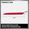 G-PLUS Pair Rear Bumper Reflector Light, Compatible with Benz 220a 180A 1954-1959/ ML63 ML550 ML350 GL550 GL63 GLE53 S65 2012-2024, Left & Right Side 2PCS, 2228200374, 2228200474