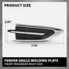 G-PLUS Pair Front Fender Ornament Fender Vent Insert Grille Molding Plate Kit, Compatible with Ford Escape SEL S SE Titanium Sport Utility 4-Door 2017-2019, LH & RH 2PCS, GJ5Z16228AB, GJ5416C217ACW