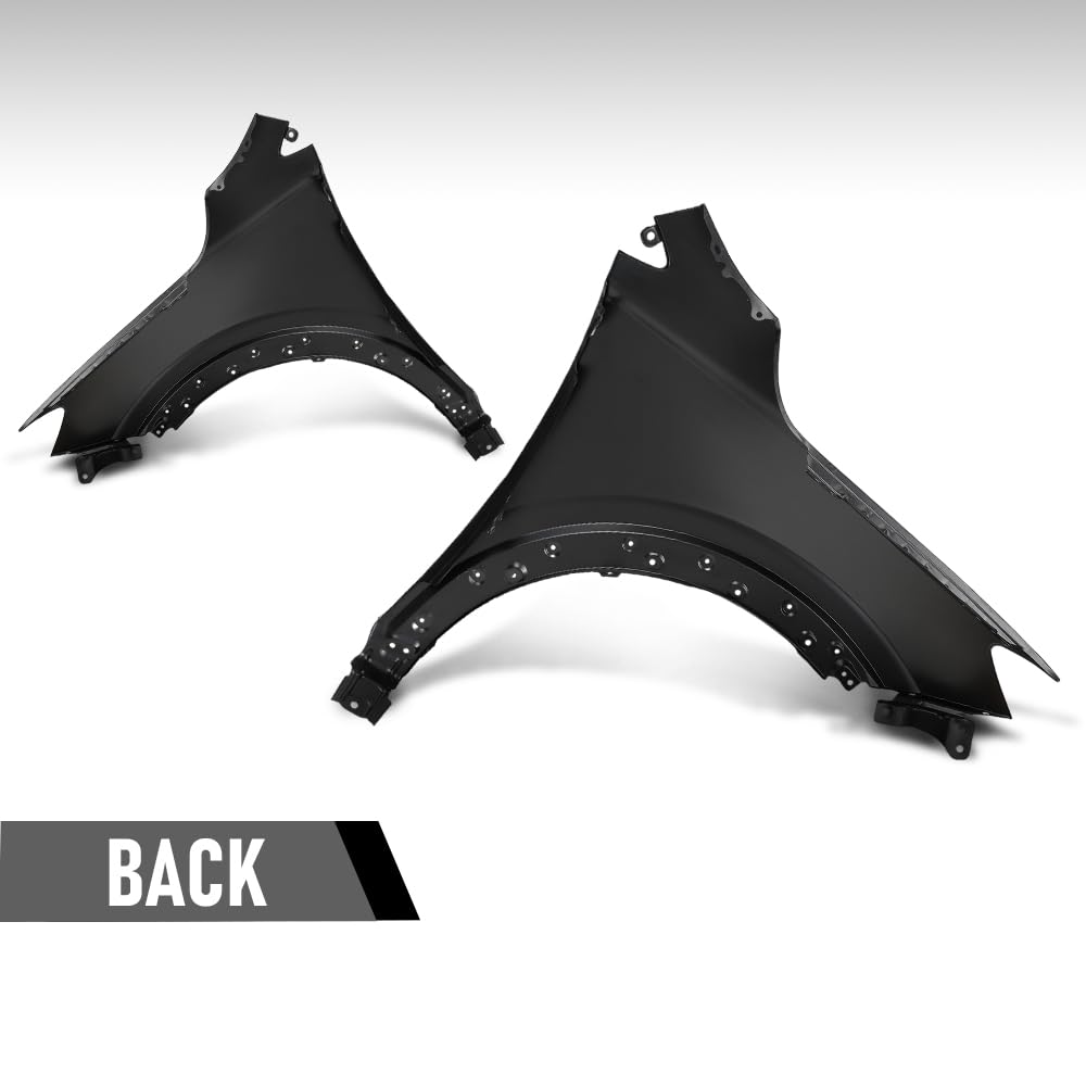G-PLUS Fenders Pair LH & RH Compatible with Buick Encore GX Preferred 2020-2024 Fit Buick Encore GX (submodel: Avenir, Sport Touring) 2024 42766486, 42766485 Black