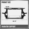 G-PLUS Radiator Support Core Compatible with Hyundai Santa Fe Hybrid Preferred 2021-2022 64101S1500, HY1225229 Black