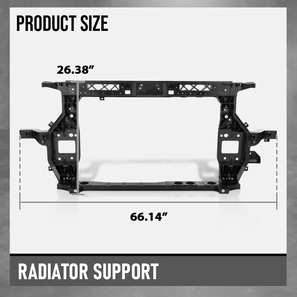 G-PLUS Radiator Support Core Compatible with Hyundai Santa Fe Hybrid Preferred 2021-2022 64101S1500, HY1225229 Black