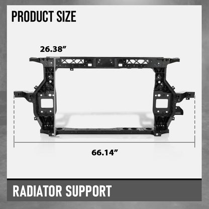 G-PLUS Radiator Support Core Compatible with Hyundai Santa Fe Hybrid Preferred 2021-2022 64101S1500, HY1225229 Black