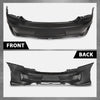 G-PLUS Rear Bumper Cover Fascia Compatible with Dodge Charger 2015-2023,Fit SRT R/T Scat Pack Daytona & Hellcat Models,With Side Vent Style Only,Fit Use Without Park Assist Only 187-01671B