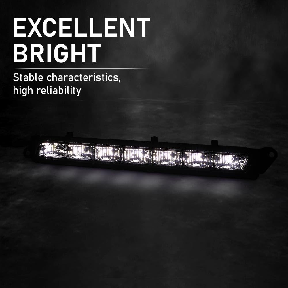 G-PLUS Right LED DRL Daytime Running Fog Light, Compatible with Benz GL-Class X164 GL320 GL350 GL450 GL550 ML63 X166 2007-2013, Passenger Side, 1649060451