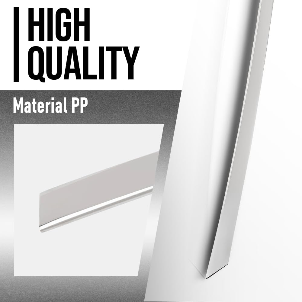 G-PLUS Rear Left Door Frame Chrome Molding Trim Compatible with Kia Optima 2011-2015 838502T000, 83850 2T000 Silver