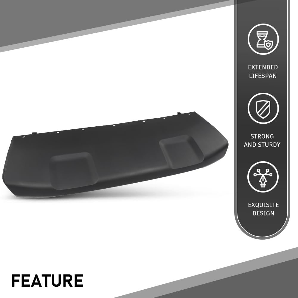 G-PLUS Front Lower Bumper Face Bar Trim Molding Step Pad, Compatible with Ford EcoSport 2018-2022, Fit Models Without Fog Lights, GN1Z17D957NB, FO1015129