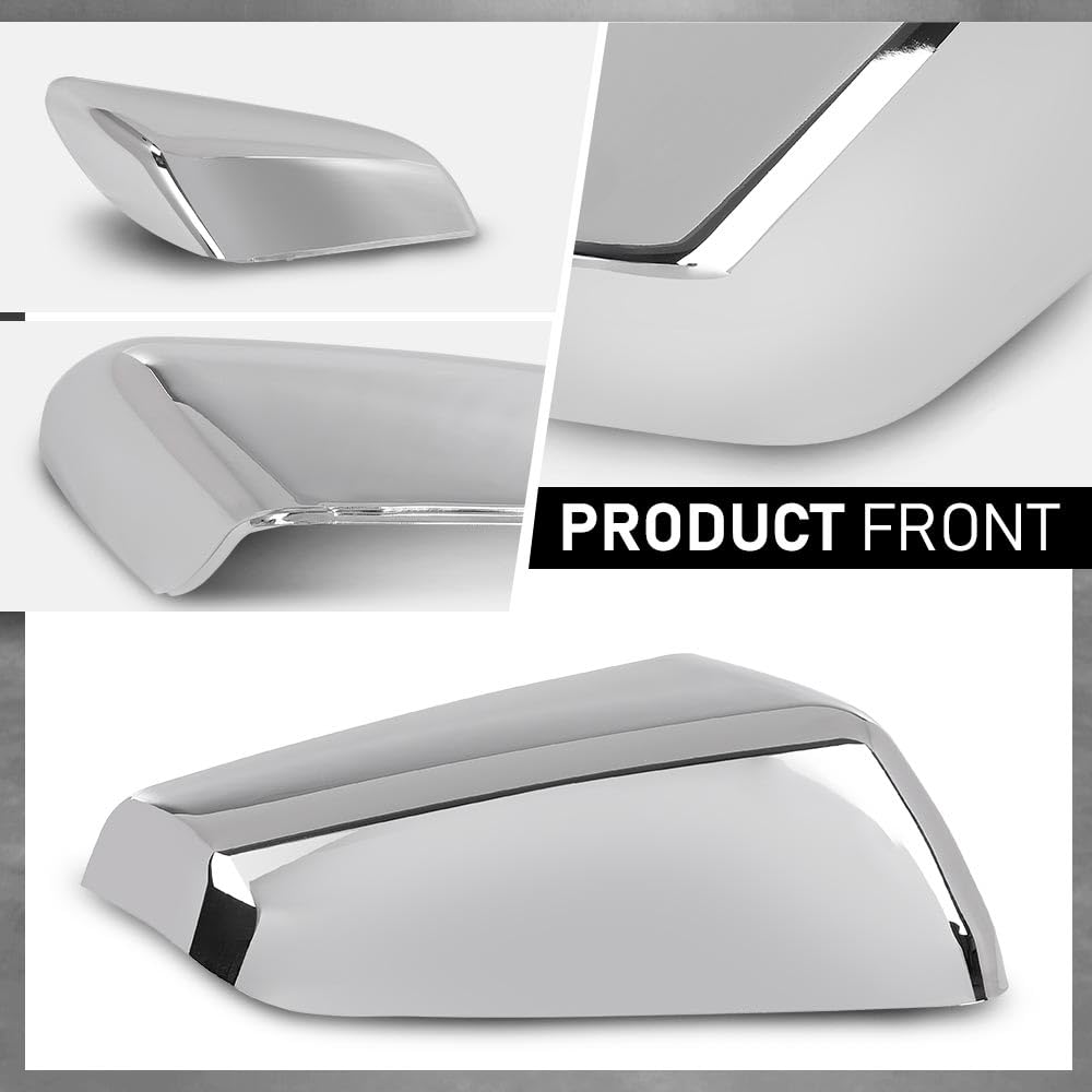 G-PLUS Exterior Mirror Cover Cap Right Passenger Side Compatible with Chevy Equinox GMC Terrain 2018-2021 Chrome