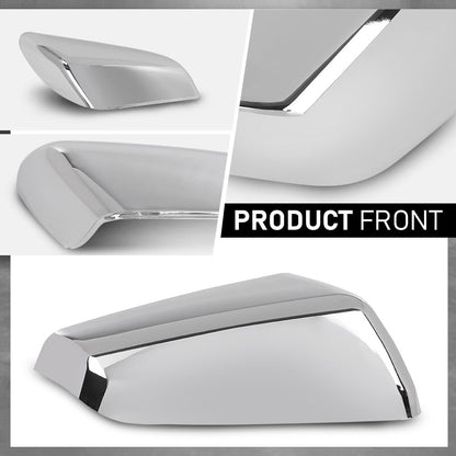 G-PLUS Exterior Mirror Cover Cap Right Passenger Side Compatible with Chevy Equinox GMC Terrain 2018-2021 Chrome