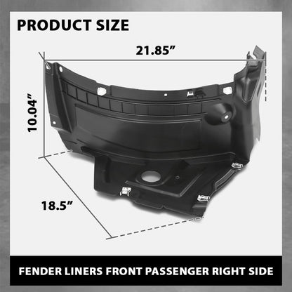 G-PLUS Fender Liner Front Passenger Right Side Compatible with Audi A6 S6 2016-2018 4G0853888J, AU1251110