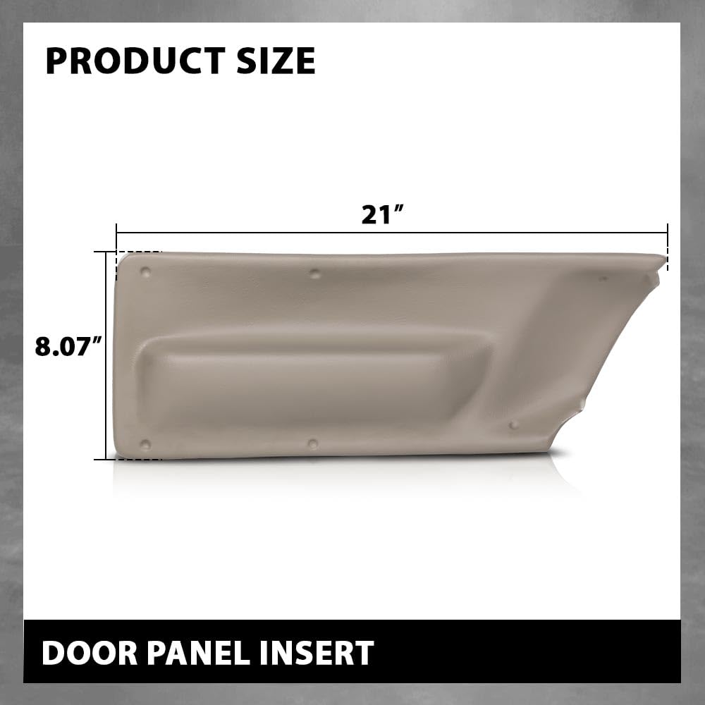 G-PLUS Door Panel Insert Beige Compatible with Volkswagen New Beetle 2003-2010, Not Fit for hatchback, Only Fit for Beetle Convertibles