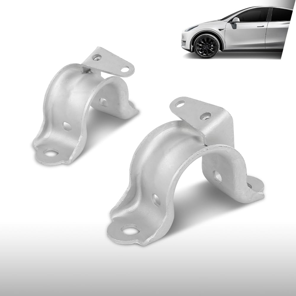 G-PLUS Front Stabilizer Buckle Balance Bar Bracket Set Compatible with Tesla Model 3 2017-2023 Fit Tesla Model Y 2020-2023 1188383-00-A, 1188383 00 A Silver