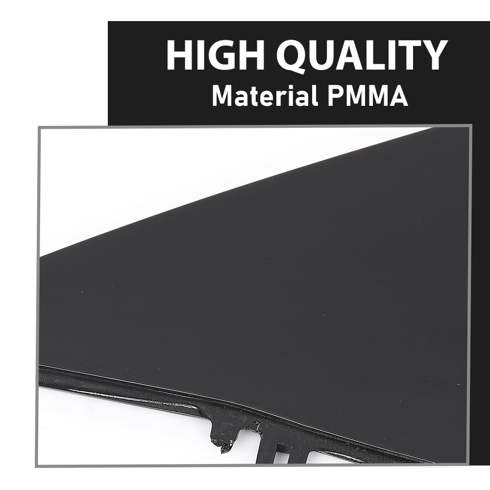 G-PLUS Front A-Pillar Triangular Cover Plate Left Compatible with Tesla Model 3 2017-2023 1130655 00 E, 1130655-00-E Gloss Black