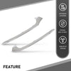 G-PLUS Front Driver and Passenger Side Bumper Trim 2 Pcs Compatible with Benz C300 (submodel: 4Matic, Base) 2015-2018 For Models With AMG Styling Package, Without Night Package 2058851474, 2058851374