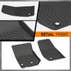 G-PLUS Floor Mats Compatible with Jeep Wrangler JK 2013 2014 2015 2016 2017 2018 Unlimited 4 Door Only (Non JL or 4XE) TPE All Weather Custom Fit 1st & 2nd Row Protection Cargo Liners Black 3PCS