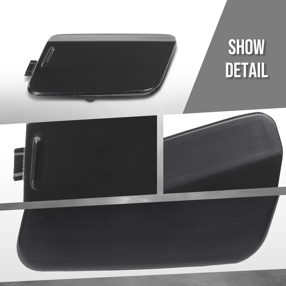 G-PLUS Bumper Tow Hook Cover Front Compatible with Volvo S60 V60 2019-2021 VO1029109, 397939695 Black