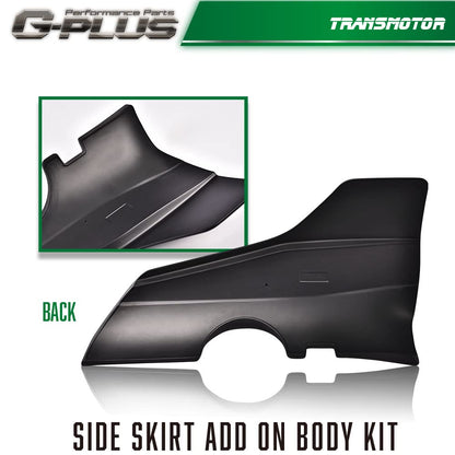 G-Plus Side Skirt Panel Kit Compatible with 2017-2021Tesla Model 3,Rear Bumper Lip Splitter Winglet Body