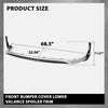 G-PLUS Front Bumper Lower Valance Spoiler Trim Compatible with LX NX200 NX300 F Sport Type Only 2015-2017 LX1093104, LX1095101, 52412-78010, 52411-78020, 5241178020, 5241278010 Chrome Black