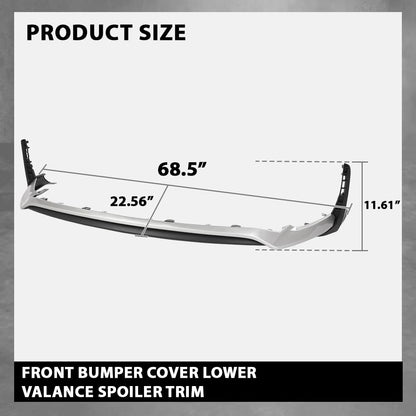 G-PLUS Front Bumper Lower Valance Spoiler Trim Compatible with LX NX200 NX300 F Sport Type Only 2015-2017 LX1093104, LX1095101, 52412-78010, 52411-78020, 5241178020, 5241278010 Chrome Black