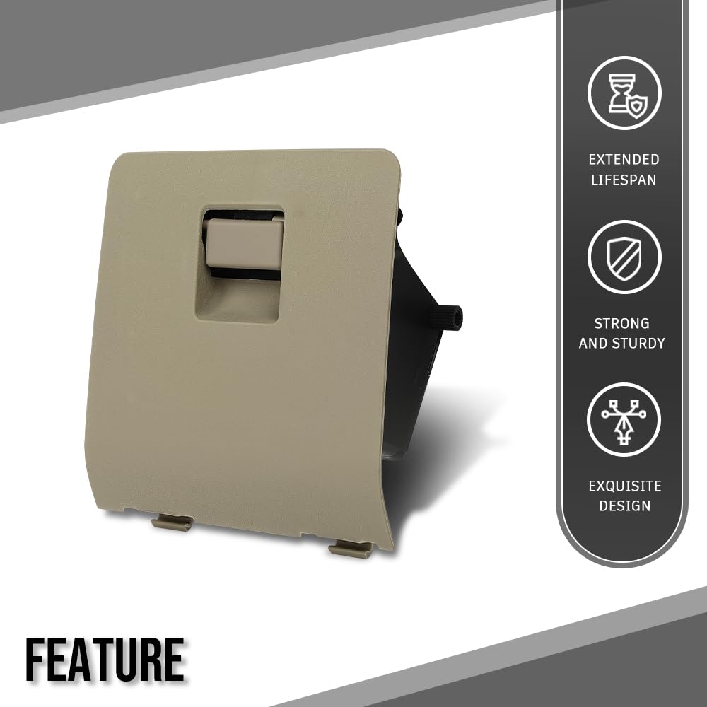 G-PLUS Dash Knee Center Glove Storage Box Cubby Compatible with Ford F250 F350 Super Duty 2005-2007 Beige