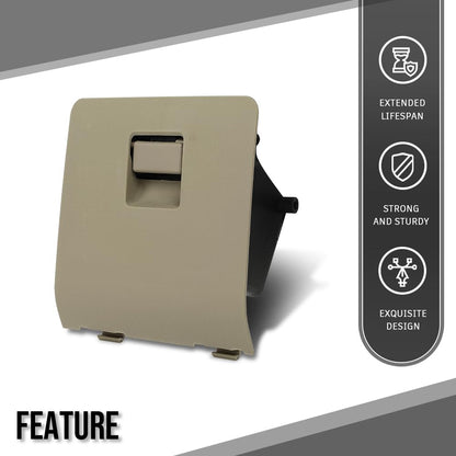 G-PLUS Dash Knee Center Glove Storage Box Cubby Compatible with Ford F250 F350 Super Duty 2005-2007 Beige