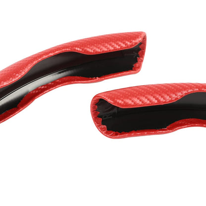 G-PLUS Universal 15" Steering Wheel Cover Compatible with Most Car, trucks, SUV, sedans Car Anti-skid Steering Wheel Cover Steering Wheel Grip Protector 2 PCS (Red)
