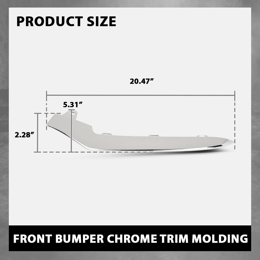 G-PLUS Front Bumper Chrome Trim Molding Fit Benz E-CLASS W212 2014-2016,Fit Benz E200/E250 E300/ E300/E350/ E350/E400/ E400/E500 E550 4Matic, AMG STYLE 2014-2016