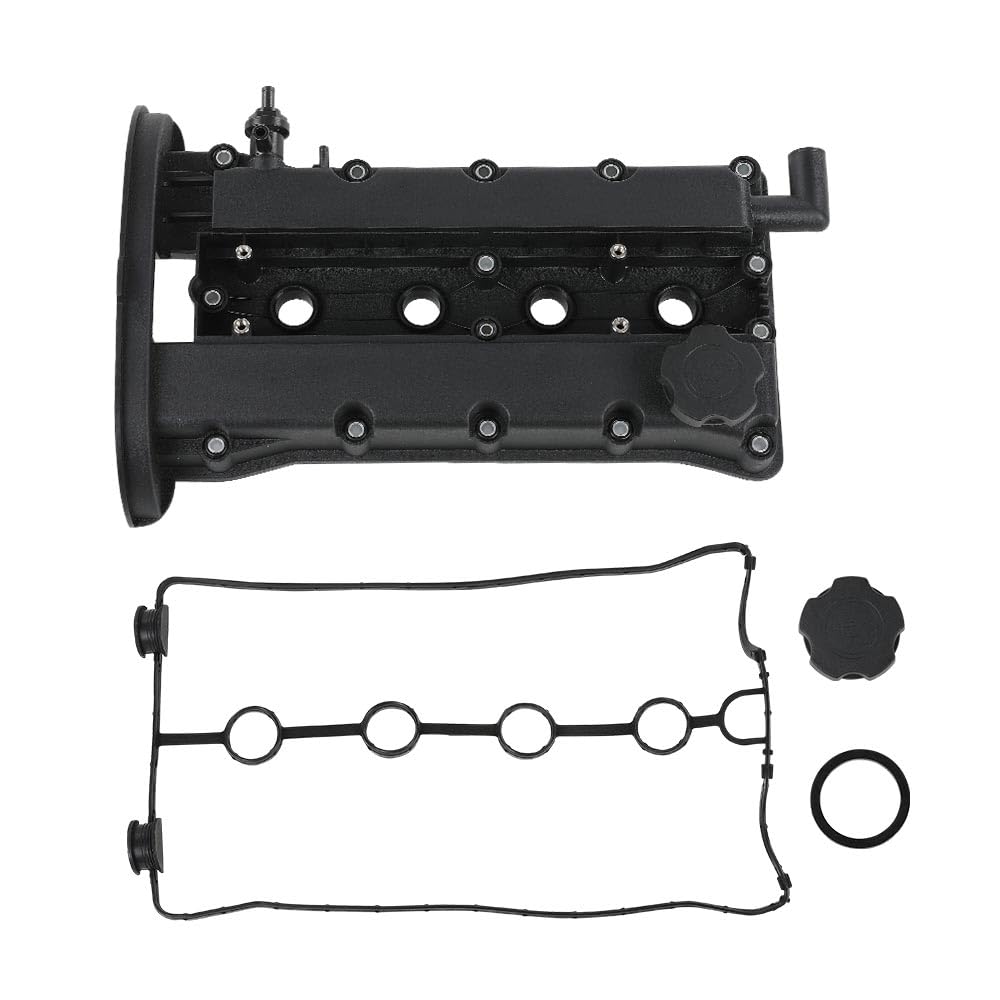 G-PLUS Engine Valve Cover w/Gasket & Cap Compatible with Chevy Aveo 2004 2005 L4 1.6L 96473698