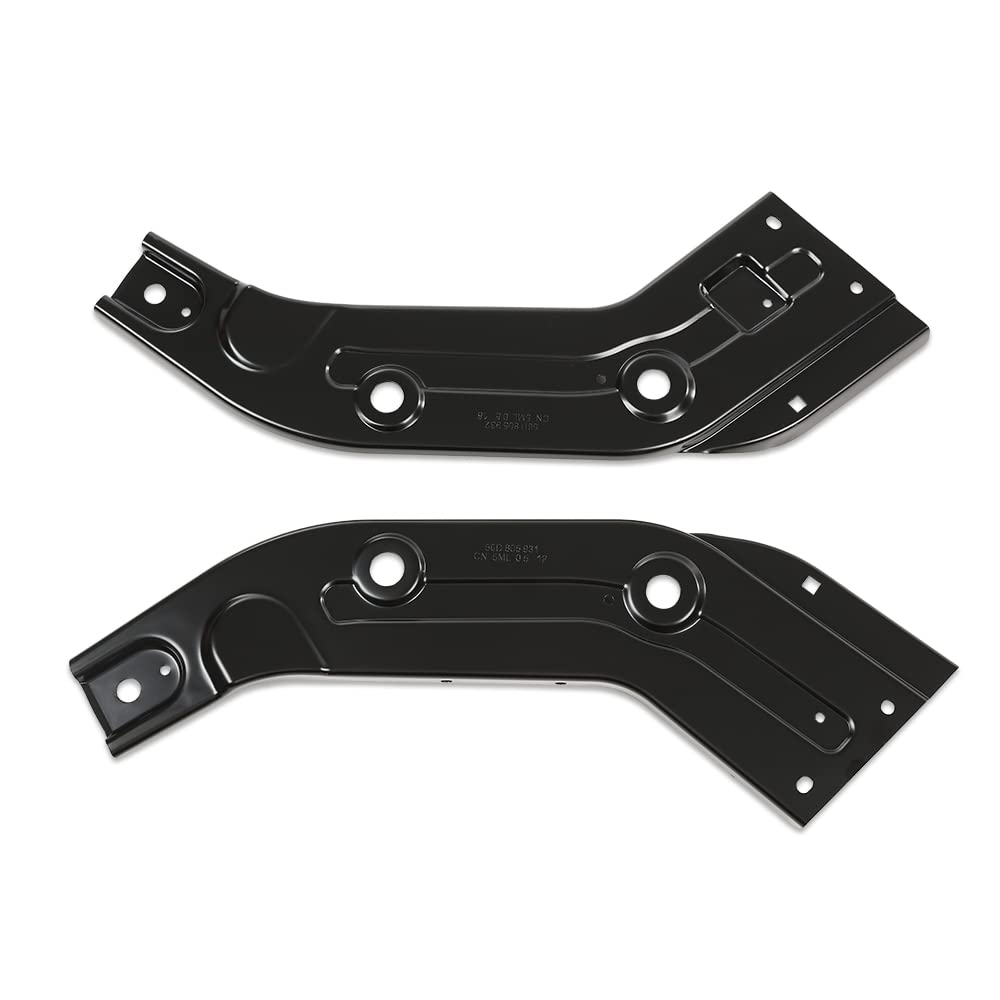 G-PLUS Radiator Support Front Left & Right Compatible with 2014-2015 Passat TDI SEL Premium 2013-2015 Passat Wolfsburg Edition 2012-2013 Passat SEL/TDI/SEL 561805932 VW1222103 VW1222102 Black