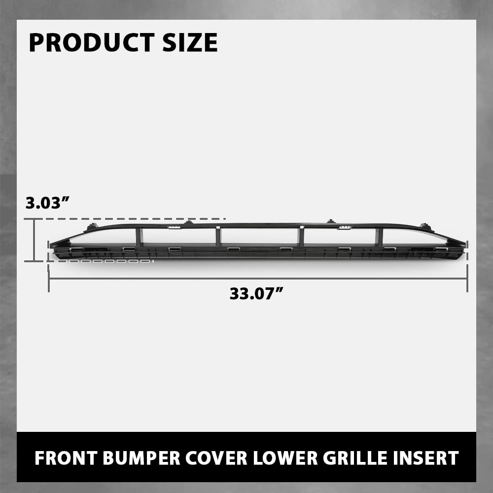 G-PLUS Front Bumper Cover Grille Insert, Compatible with Audi Q5 2013-2017 W/S-Line, AU1036121, 8R0807647B01