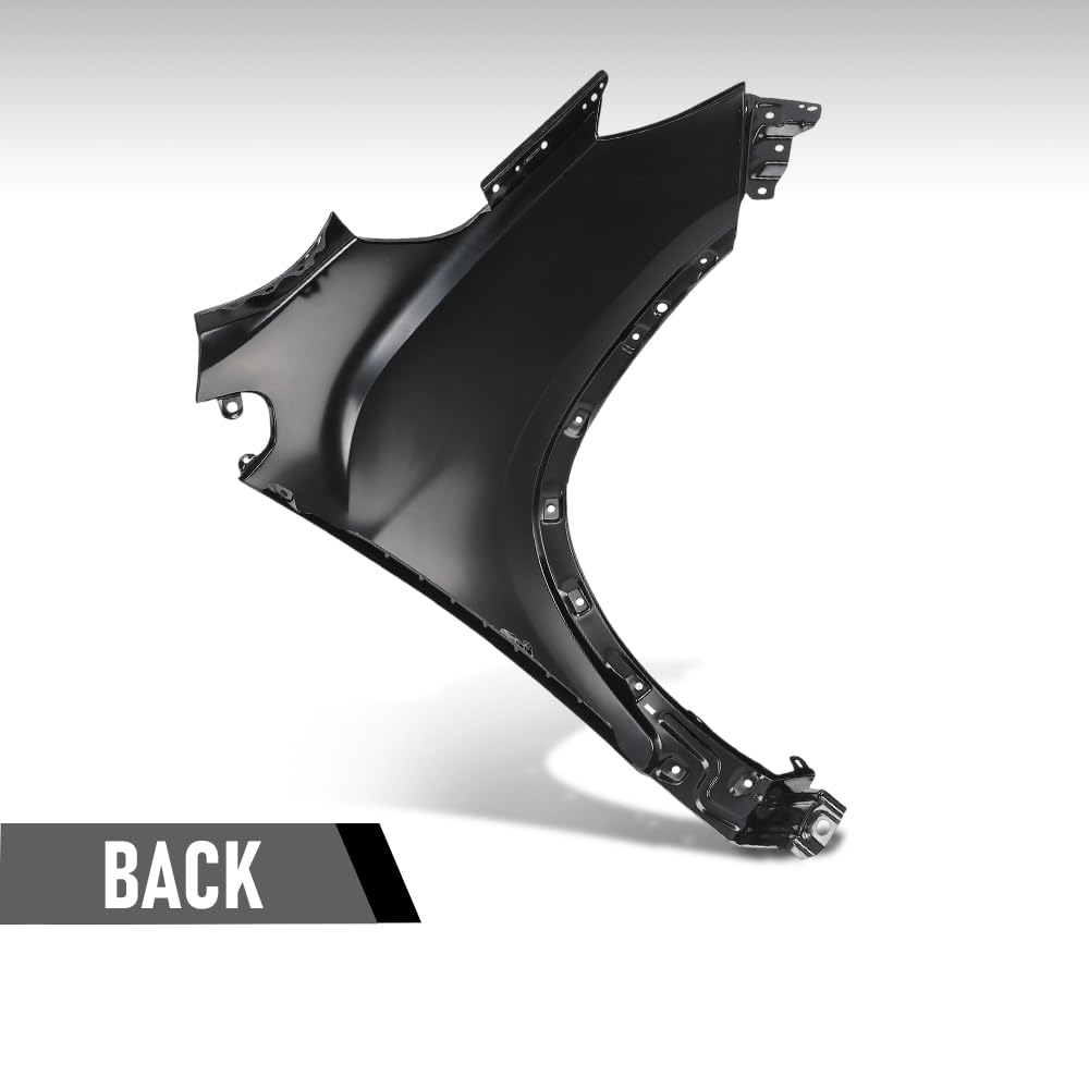 G-PLUS Front Right Passenger Side Fender Assembly Compatible with Chevy Trax 2017-2022 GM1241403, 42334474 Black