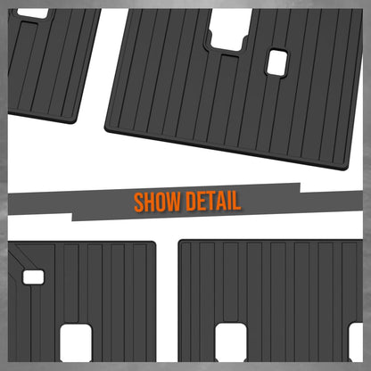 G-PLUS TPE Floor Mats Fit Subaru Ascent 2019-2026 3rd Row Truck Accessories Cargo Liners All Weather Protection 2PCS Black Alfombras para Carro