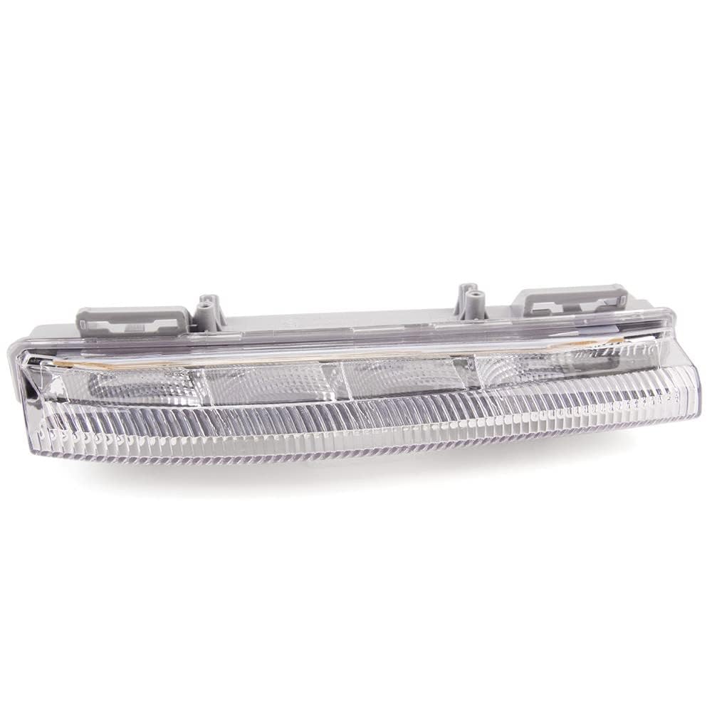 G-PLUS Front Daytime Running Light Assembly Super Bright Fog Driving Lamp Compatible with Benz 2007-2014 C-Class W204 / S204 w/LED Bulbs 2049069000 Right Side