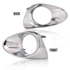 G-PLUS Fog Light Lamp Bezel Compatible with 2013-2015 RX350/RX450h Base Model Left Driver Right Passenger Side Fog Light Trim Bezel Bumper 814810E110 814820E110 LX1038105 LX1039105