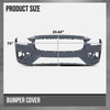 G-PLUS Front Bumper Cover Fascia Compatible with Volvo S60 V60 2019-2021 Fit Models without Headlight Washer and Parallel Park Assist 397964230, 36011940