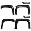 G-PLUS Upgrade Fender Flares Compatible with Chevy Silverado 1500 2007-2013 (For 69.3" Short Bed Crew Cab) Not Fit 07 Classic Models & GMC Sierra Wheel Cover Smooth Pocket Riveted 4 PCS