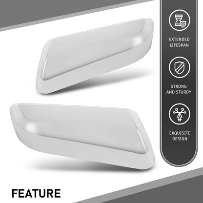 G-PLUS Mirror Covers Left & Right 2pcs Silver Compatible with Ford F150 2009-2014 9L3Z17D743CA, 9L3Z17D742CA