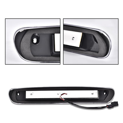 G-PLUS LED Third Brake Light Compatible With 07-14 Chevy Silverado/GMC Sierra,3RD LED Bar Brake/Cargo Light,Type X (Clear lens Black Housing Amber Reflector)