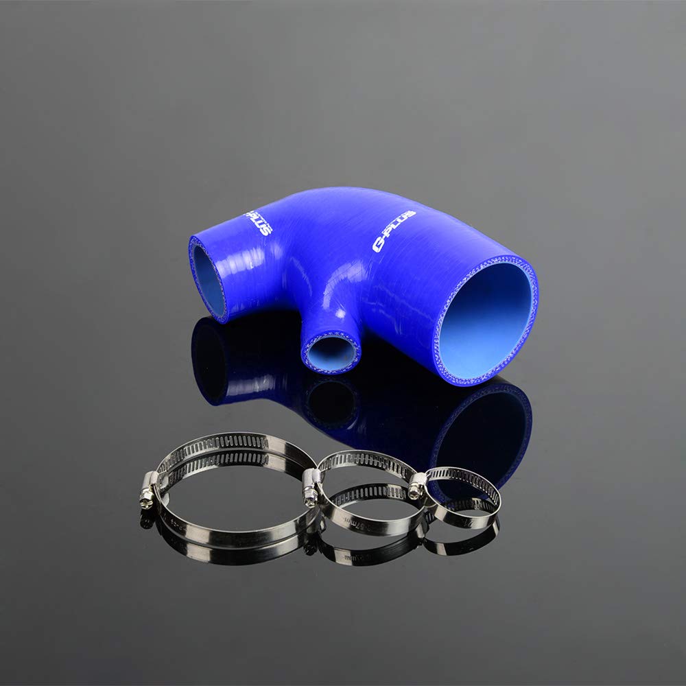 G-PLUS Silicone Induction Intakepipe Hose Kit Clamps Compatible With 2011 BMW Mini Cooper R60,Blue