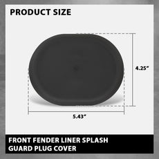 G-PLUS Fender Liner Plug Cover for Audi A6 C6 2005-2011 Wheel Arch Close-up View