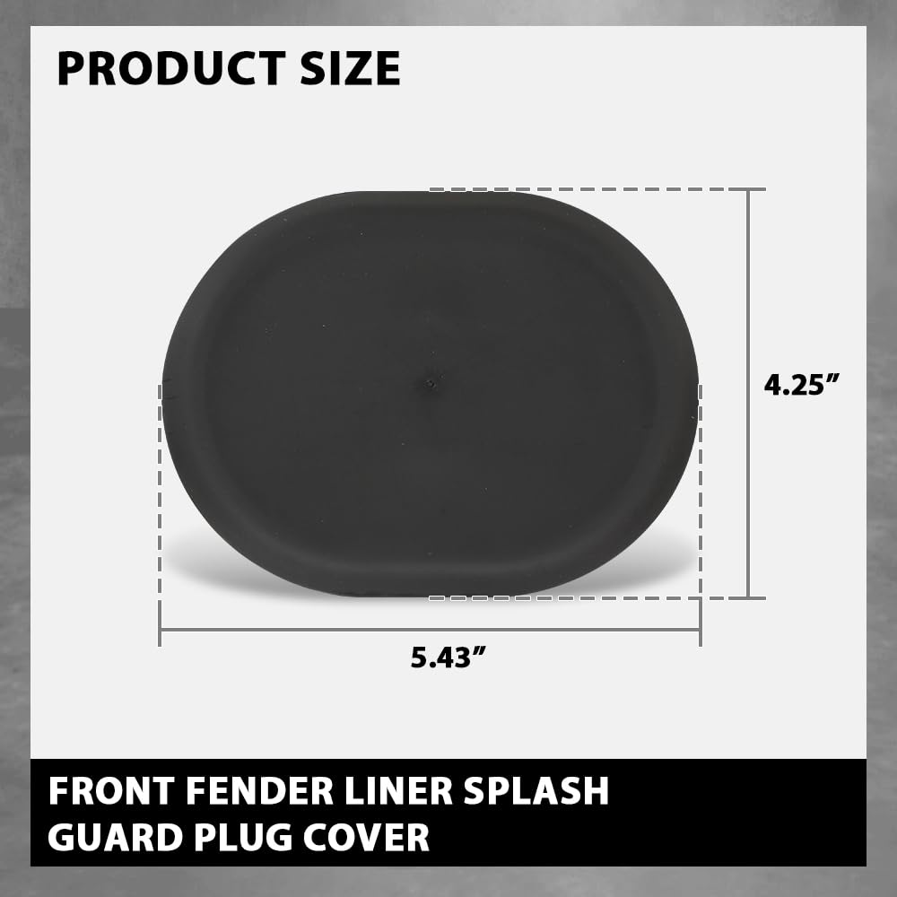 G-PLUS Wheel Arch Cover Fender Liner Plug Cover, Compatible with Audi A6 C6 2005-2011, 4F0809967